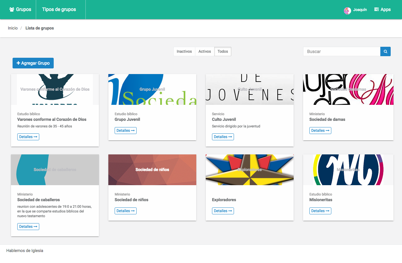 Administra los grupos de tu iglesia